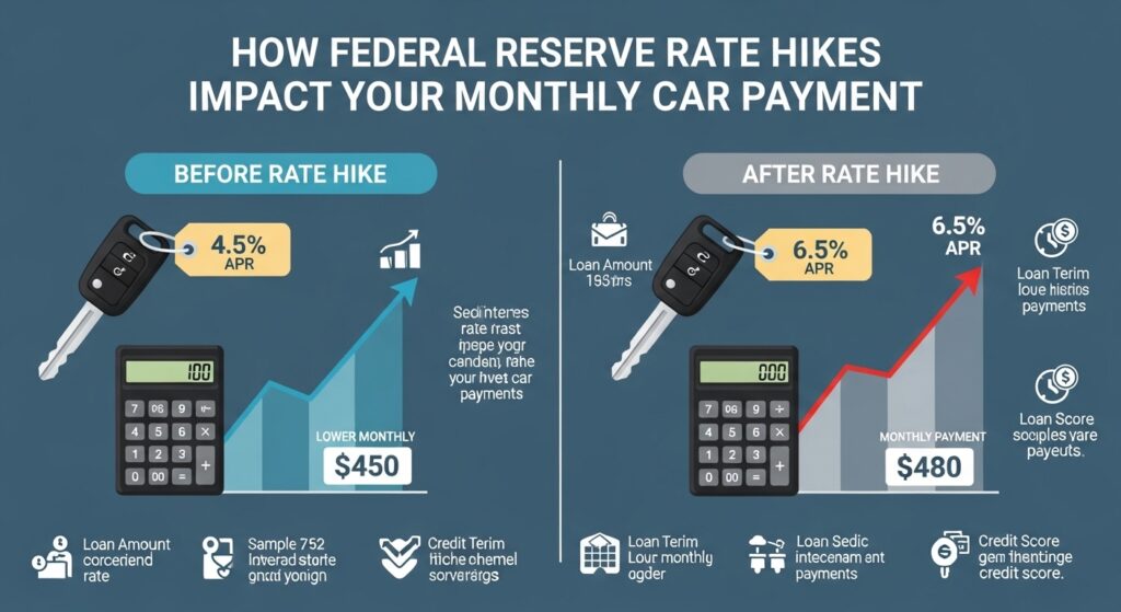 How Federal Reserve Rate Hikes Impact Your Monthly Car Payment