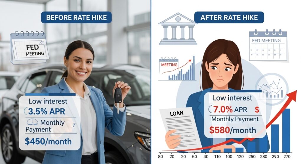 How Federal Reserve Rate Hikes Impact Your Monthly Car Payment