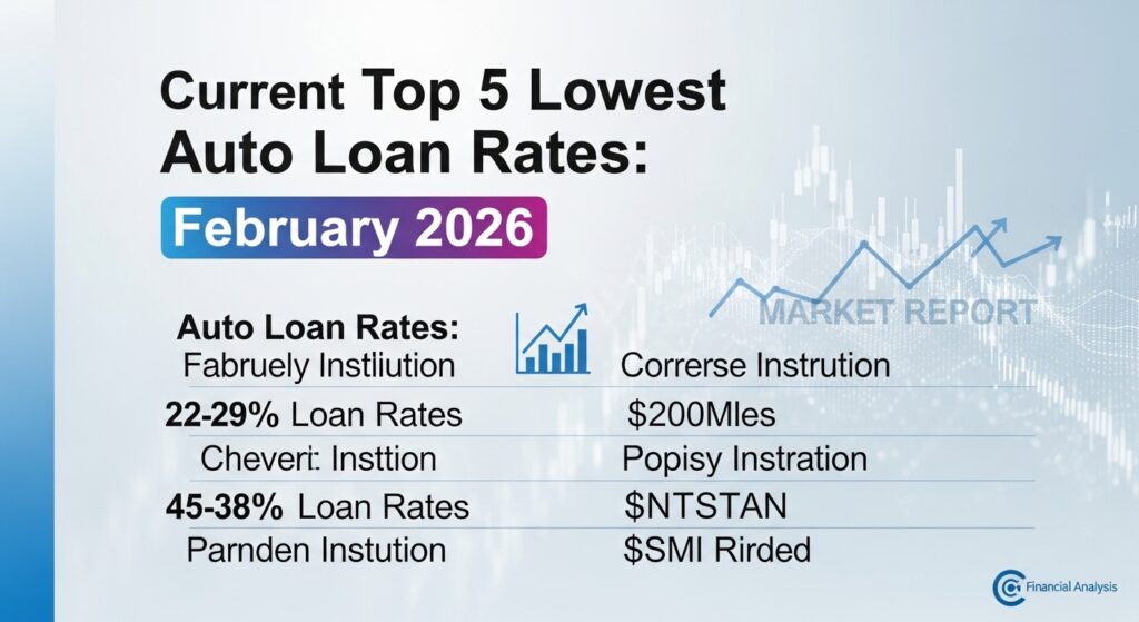 Current Top 5 Lowest Auto Loan Rates: February 2026 Market Report