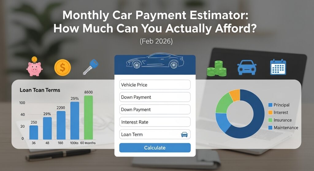Monthly Car Payment Estimator: How Much Can You Actually Afford? (Feb 2026)