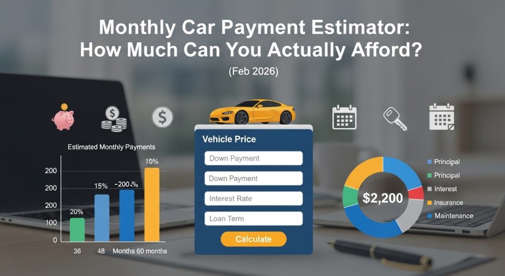 Monthly Car Payment Estimator: How Much Can You Actually Afford? (Feb 2026)