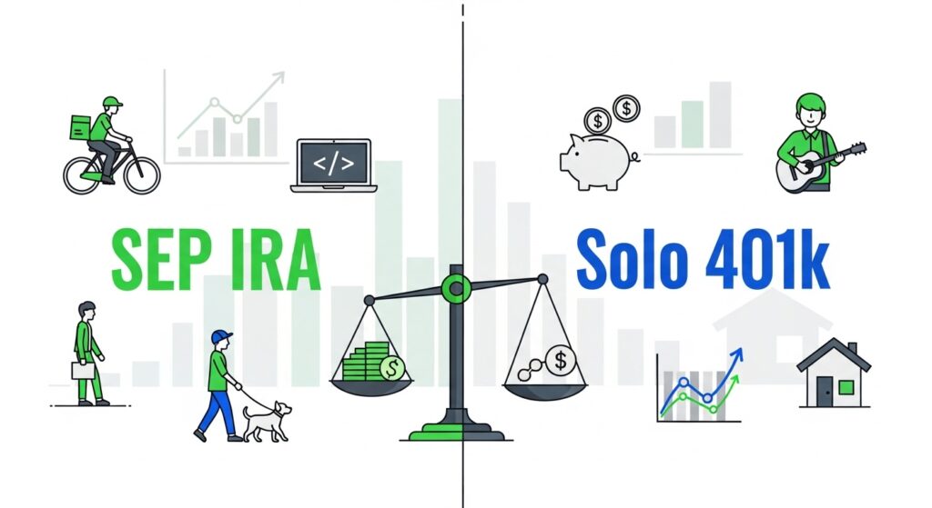 Retirement Planning for Gig Workers: SEP IRA vs. Solo 401k,
