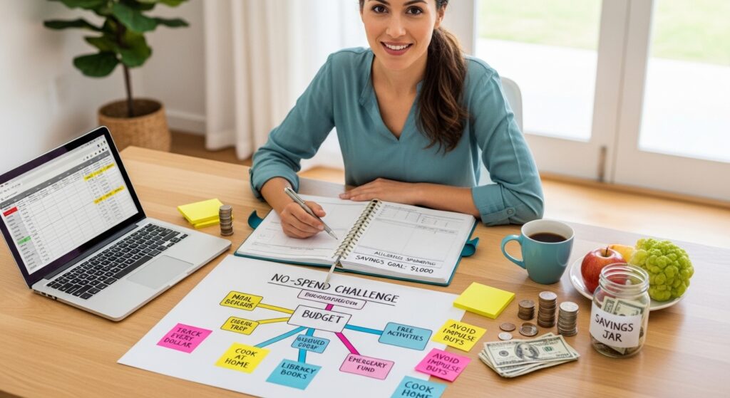 How to Plan for a "No-Spend Challenge" and Save $1,000