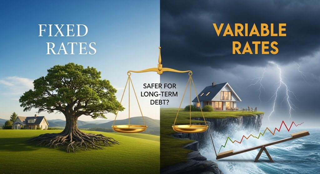 Fixed vs. Variable Rates: Which is Safer for Long-Term Debt?