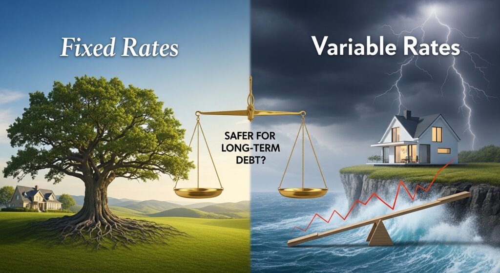 Fixed vs. Variable Rates: Which is Safer for Long-Term Debt?