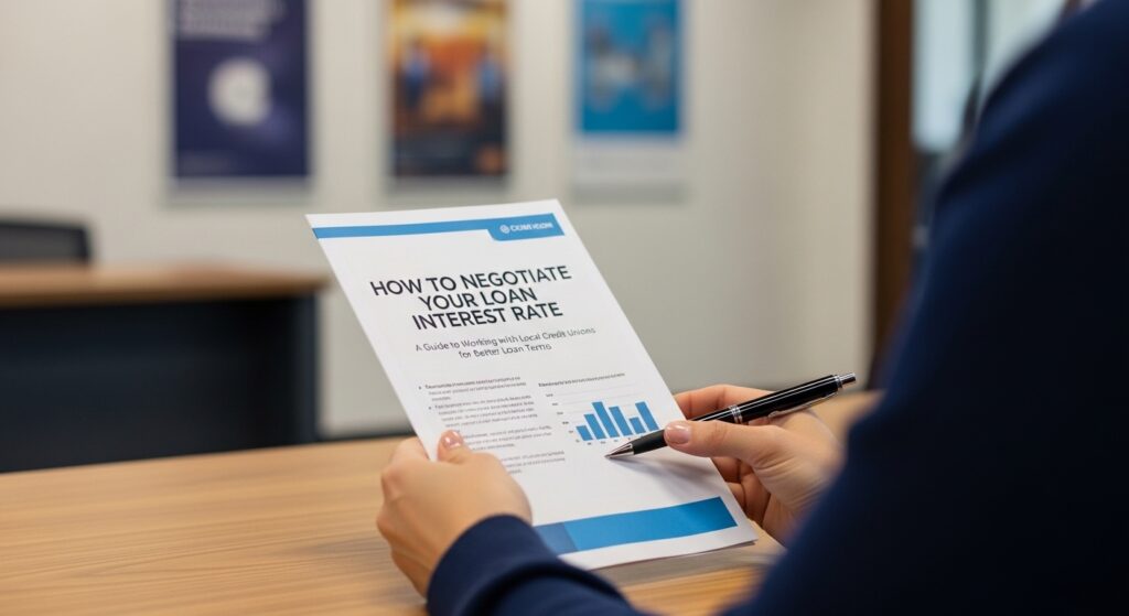 How to Negotiate Your Loan Interest Rate with Local Credit Unions