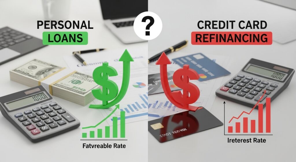 Personal Loans vs. Credit Card Refinancing: Which Saves More?