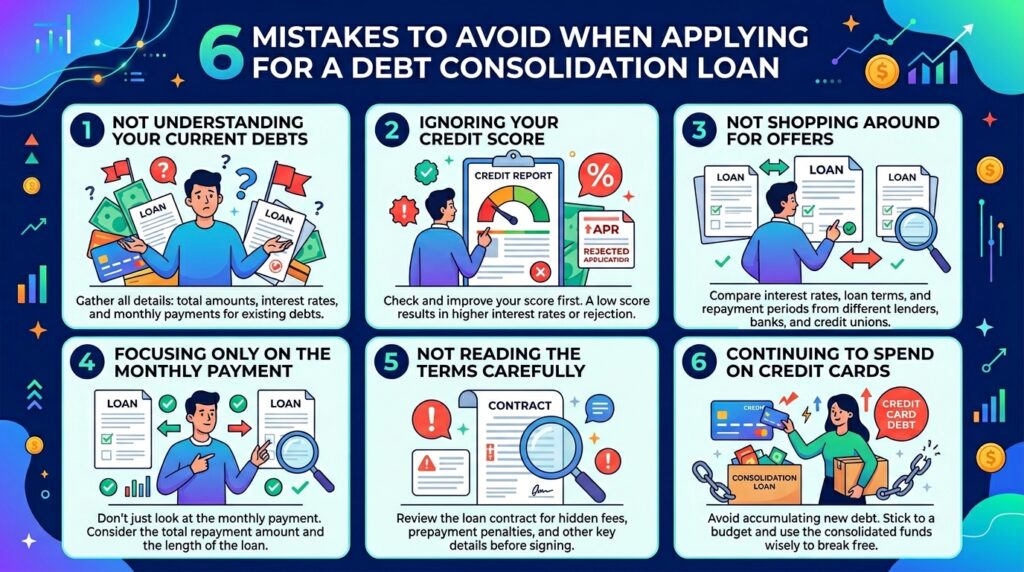 5 Mistakes to Avoid When Applying for a Debt Consolidation Loan