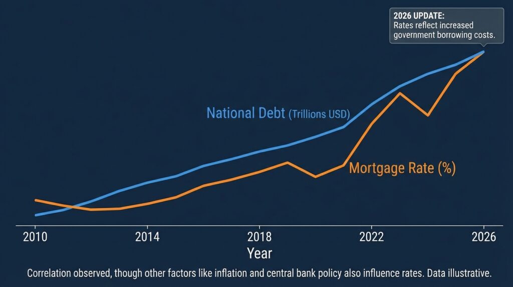 The Relationship Between National Debt and Your Mortgage Rate (2026 Update)