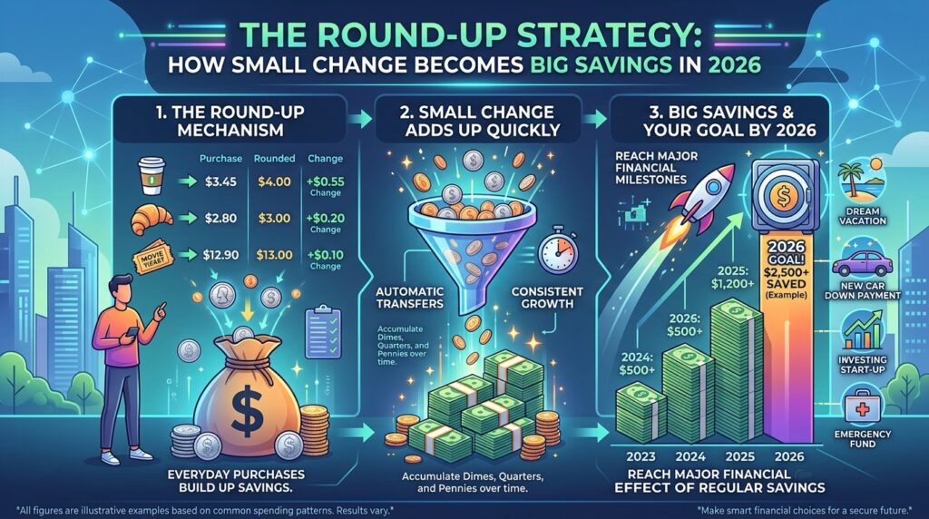 The Round-Up Strategy: How Small Change Becomes Big Savings in 2026