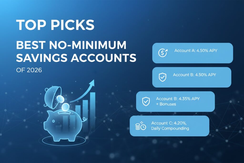 Top Picks: Best No-Minimum Savings Accounts of 2026